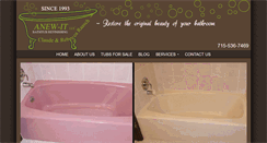 Desktop Screenshot of anewitbathtub.com